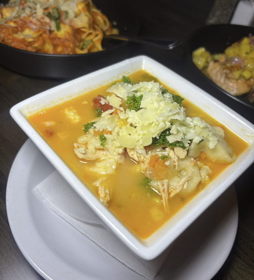 Bowl of Tortellini Soup