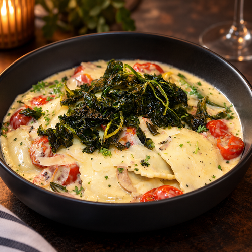 Sausage & Rabe Raviolis